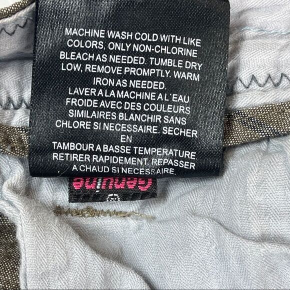 Volcom Shorts Ray Ray Striped Chino Brown Men's Size 33 CHAMBRAY INDIGO - Picture 6 of 12